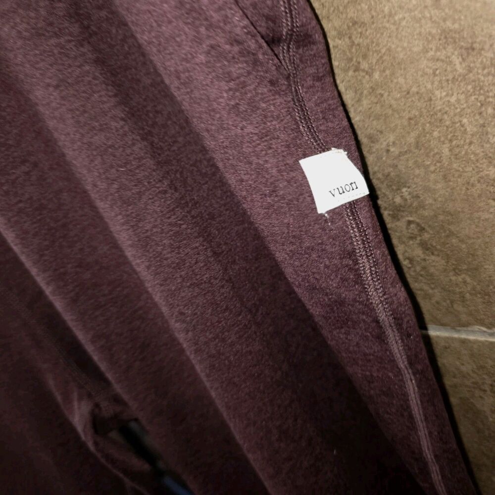 Vuori Sz XL Deep Plum Performance Dreamknit Mid Rise Athletic Run Jogger Pants - Picture 5 of 7